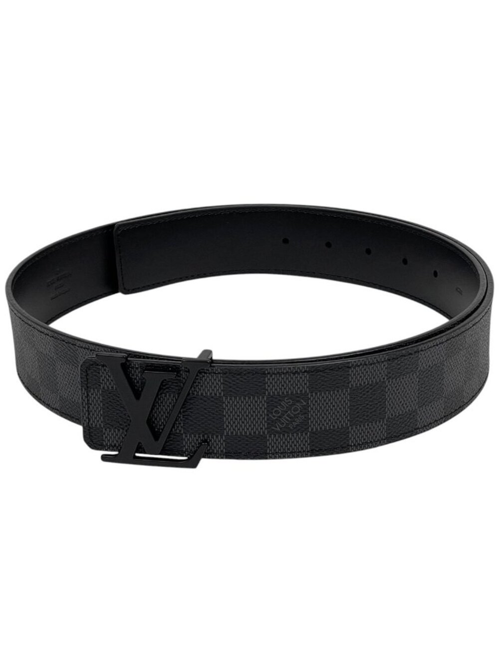 Louis Vuitton Ceinture LV Initial Belt Damier Graphite Black